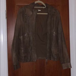 Vince leather jacket medium